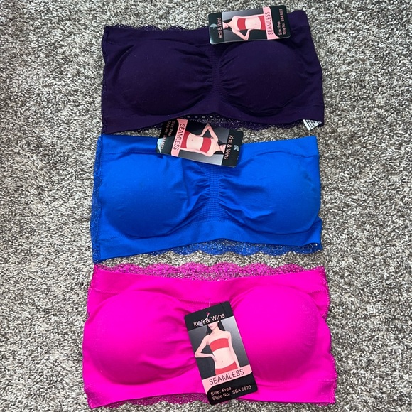 Lot of 3 Strapless Lace Bras - Picture 1 of 3